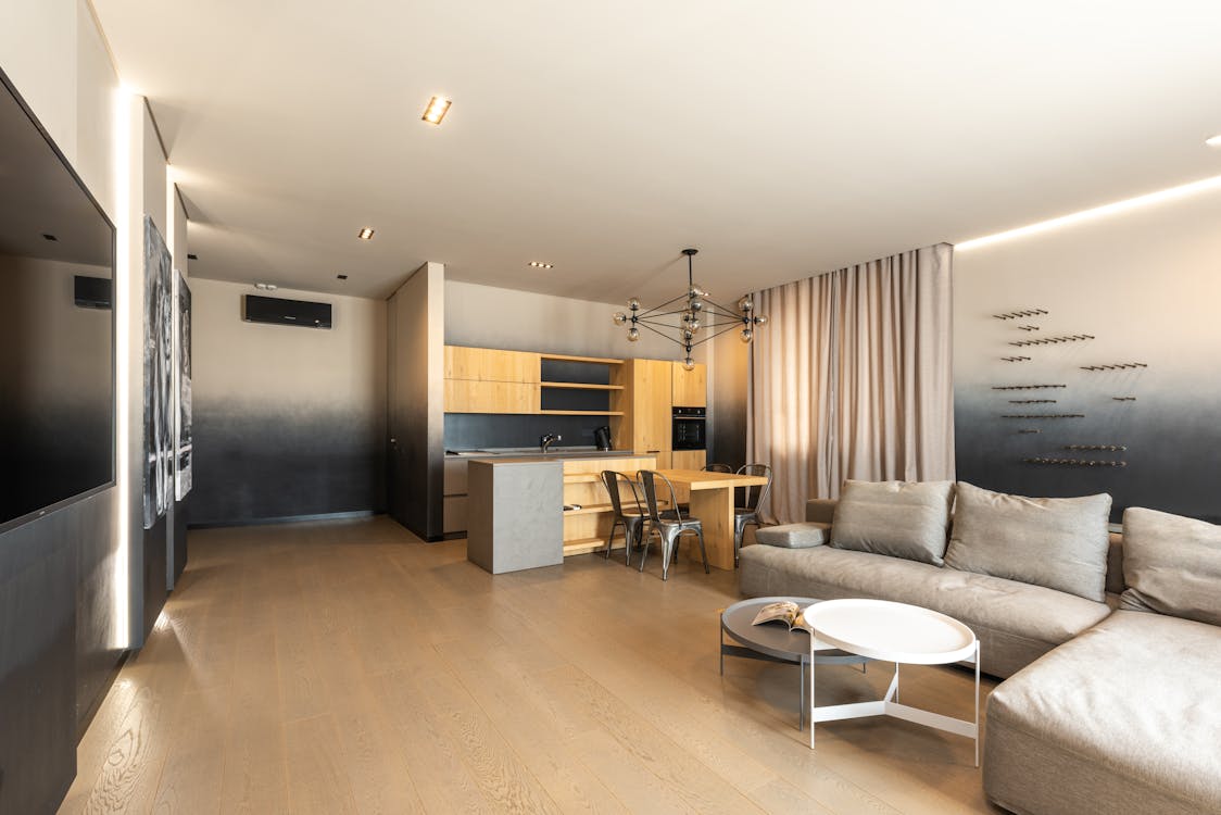 spacious living room